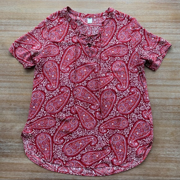 Old Navy Paisley Print Blouse - Picture 6 of 6